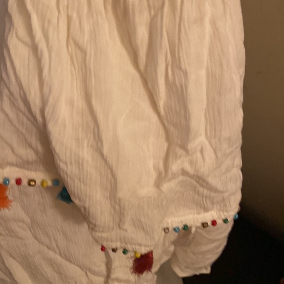 Peasant top size large with arm cuff or a cute one tube sleeve detached-able - Picture 5 of 13